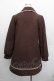 画像2: axes femme / 襟ローズ刺繍コート  ブラウン S-25-12-17-031-AX-CO-HR-ZS (2)