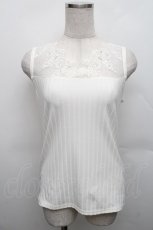 画像1: axes femme / 繊細レースタンク  アイボリー S-25-12-18-004-AX-TO-HR-ZS (1)