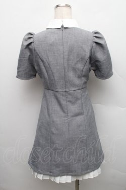 画像2: An MILLE / 裾プリーツミニワンピース  グレー S-25-12-18-035-EL-OP-HR-ZS