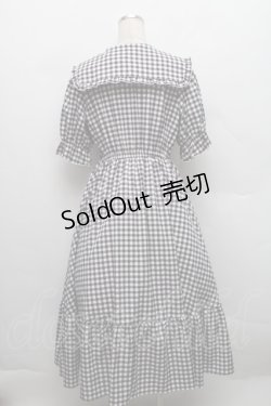 画像2: m petit by misako / TT*Mギンガムチェック半袖ワンピース M 黒×白 S-25-12-18-037-LO-OP-HR-ZS