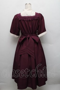 画像2: axes femme kawaii / エレガントドールワンピース M ワイン S-25-12-18-039-AX-OP-AS-ZS