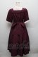 画像2: axes femme kawaii / エレガントドールワンピース M ワイン S-25-12-18-039-AX-OP-AS-ZS (2)