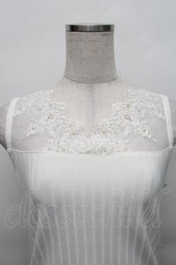 画像3: axes femme / 繊細レースタンク  アイボリー S-25-12-18-004-AX-TO-HR-ZS