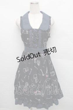 画像1: axes femme / 鍵柄ワンピース  紺 S-25-12-18-046-AX-OP-HR-ZS