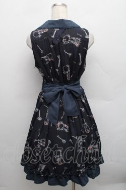 画像2: axes femme / 鍵柄ワンピース  紺 S-25-12-18-046-AX-OP-HR-ZS