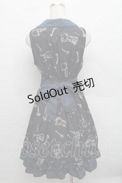 画像2: axes femme / 鍵柄ワンピース  紺 S-25-12-18-046-AX-OP-HR-ZS