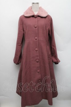 画像1: m petit by misako / AM*リボンコート L 濃桃 S-25-12-18-048-LO-JA-AS-ZS