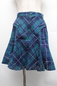 Jane Marple / チェックスカート  ブルー S-25-12-18-054-JM-SK-AS-ZS