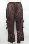 axes femme / ポケット編み上げパンツ  ブラウン S-25-12-18-057-AX-PA-HR-ZS