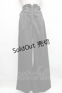 axes femme POETIQUE / レースアップデザインパンツ  黒 S-25-12-18-059-AX-PA-AS-ZS