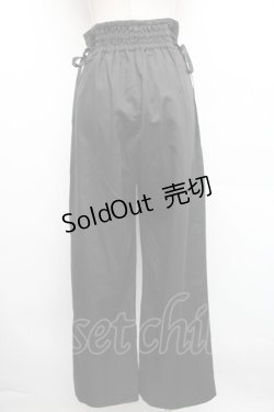 画像2: axes femme POETIQUE / レースアップデザインパンツ  黒 S-25-12-18-059-AX-PA-AS-ZS