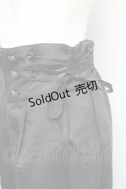 画像4: axes femme POETIQUE / レースアップデザインパンツ  黒 S-25-12-18-059-AX-PA-AS-ZS