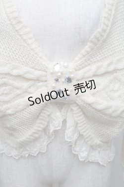 画像3: axes femme / ビジュー使いニットボレロ  キナリ S-25-12-18-007-AX-TO-HR-ZS