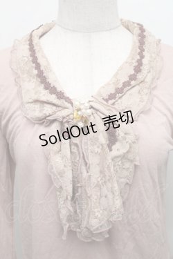 画像3: axes femme / レースBIGリボンカットソー  アワピンク S-25-12-18-010-AX-TO-HR-ZS