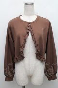 m petit by misako / MSKバラBフリルボレロ M ブラウン S-25-12-18-013-LO-TO-HR-ZS