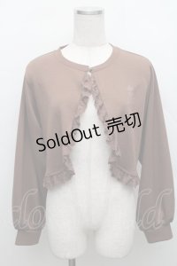 m petit by misako / MSKバラBフリルボレロ M ブラウン S-25-12-18-013-LO-TO-HR-ZS