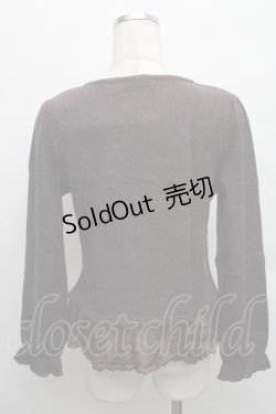 画像2: axes femme / 編み上げデザインプルオーバー  チャ S-25-12-18-018-AX-TO-HR-ZS