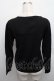 画像2: axes femme / 襟元バラ使いニットプルオーバー  黒 S-25-12-18-022-AX-TO-HR-ZS (2)