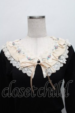 画像3: axes femme / 襟元バラ使いニットプルオーバー  黒 S-25-12-18-022-AX-TO-HR-ZS