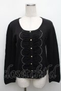 axes femme / 巻きバラレースカーディガン  黒 S-25-12-18-025-AX-TO-HR-ZS