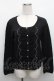 画像1: axes femme / 巻きバラレースカーディガン  黒 S-25-12-18-025-AX-TO-HR-ZS (1)