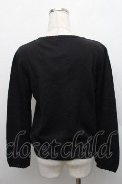 画像2: axes femme / 巻きバラレースカーディガン  黒 S-25-12-18-025-AX-TO-HR-ZS