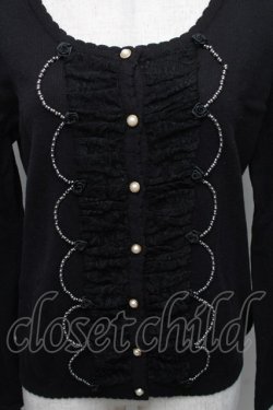 画像3: axes femme / 巻きバラレースカーディガン  黒 S-25-12-18-025-AX-TO-HR-ZS