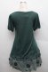画像2: axes femme / 裾チュール切替ニットワンピース  グリーン S-25-12-18-026-AX-OP-HR-ZS (2)