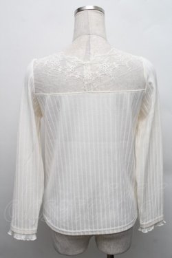 画像2: axes femme / レース切替カットソー  アイボリー S-25-12-18-003-AX-BL-HR-ZS