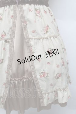 画像4: axes femme / ベロア切り替えローズリボンワンピース  ベージュ S-25-12-18-029-AX-OP-HR-ZS