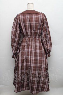 画像2: m petit by misako / マイメロチェックフレアワンピース M ブラウン S-25-12-18-030-LO-OP-AS-ZS