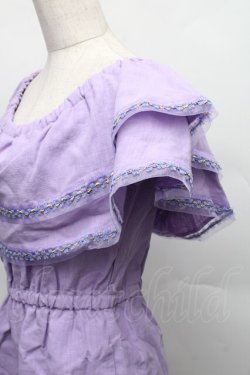 画像3: lilLilly / オフショルオールインワン  ラベンダー S-25-12-18-031-LO-OP-AS-ZS