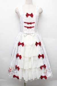 metamorphose / 思い出のすずらんフリルジャンパースカート  オフ S-25-12-20-001-ME-OP-AS-ZS