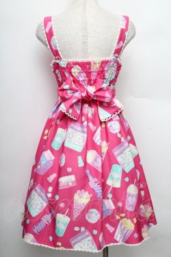 画像2: Angelic Pretty / Fancy Candyジャンパースカート  ピンク S-25-12-20-016-AP-OP-AS-ZS