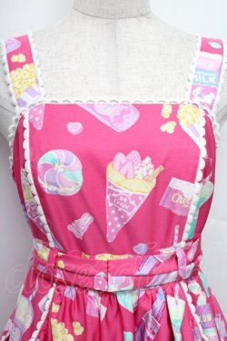 画像3: Angelic Pretty / Fancy Candyジャンパースカート  ピンク S-25-12-20-016-AP-OP-AS-ZS