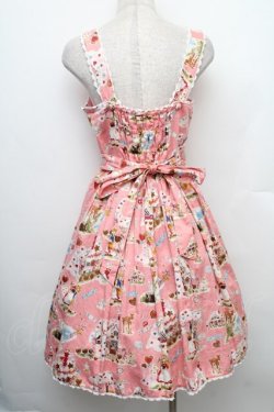 画像2: metamorphose / お菓子のお家リボン付ジャンパースカート  ピンク S-25-12-20-003-ME-OP-AS-ZS