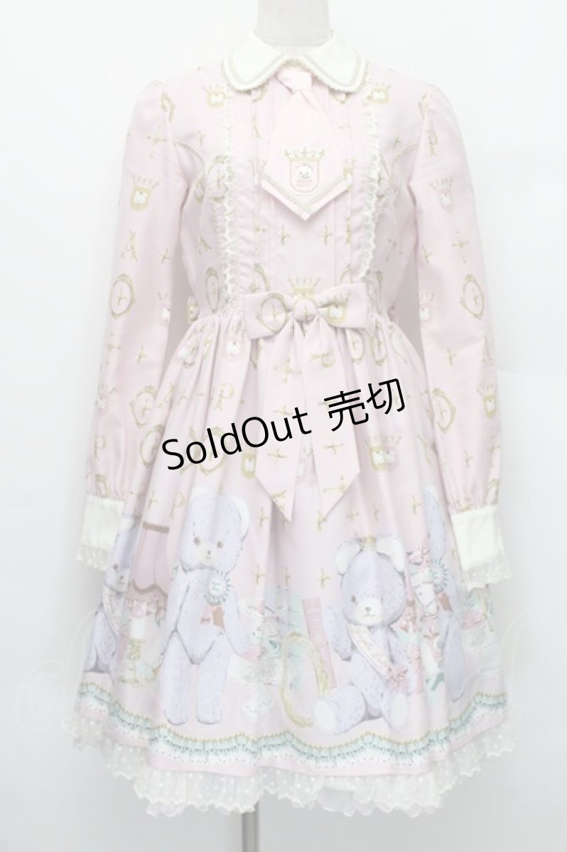 画像1: Angelic Pretty / Charlotte's Bearワンピース  ピンク S-25-12-20-020-AP-OP-AS-ZS (1)