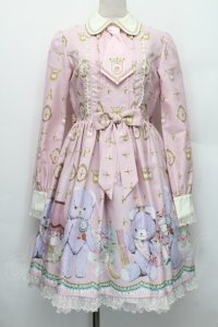 Angelic Pretty / Charlotte's Bearワンピース  ピンク S-25-12-20-020-AP-OP-AS-ZS