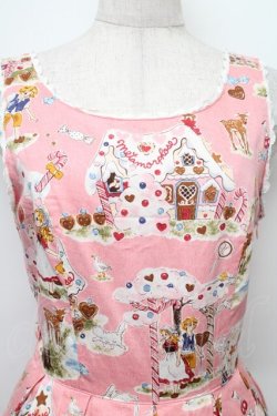 画像3: metamorphose / お菓子のお家リボン付ジャンパースカート  ピンク S-25-12-20-003-ME-OP-AS-ZS