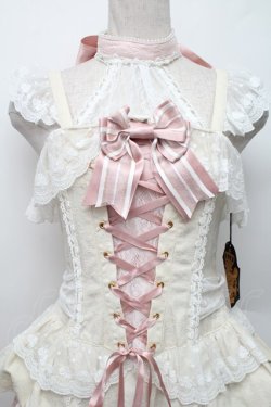 画像3: ALICE and the PIRATES / Sweet Devilジャンパースカート  生成りＸピンク S-25-12-20-022-PA-OP-SA-ZS