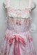 画像4: BABY,THE STARS SHINE BRIGHT / はなもも Shangri-La柄リボンジャンパースカート  ピンク S-25-12-20-023-BA-OP-ET-ZS (4)
