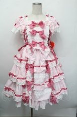 画像1: BABY,THE STARS SHINE BRIGHT / Flancesca Ribbonジャンパースカート  ピンク S-25-12-20-024-BA-JA-HR-ZS (1)
