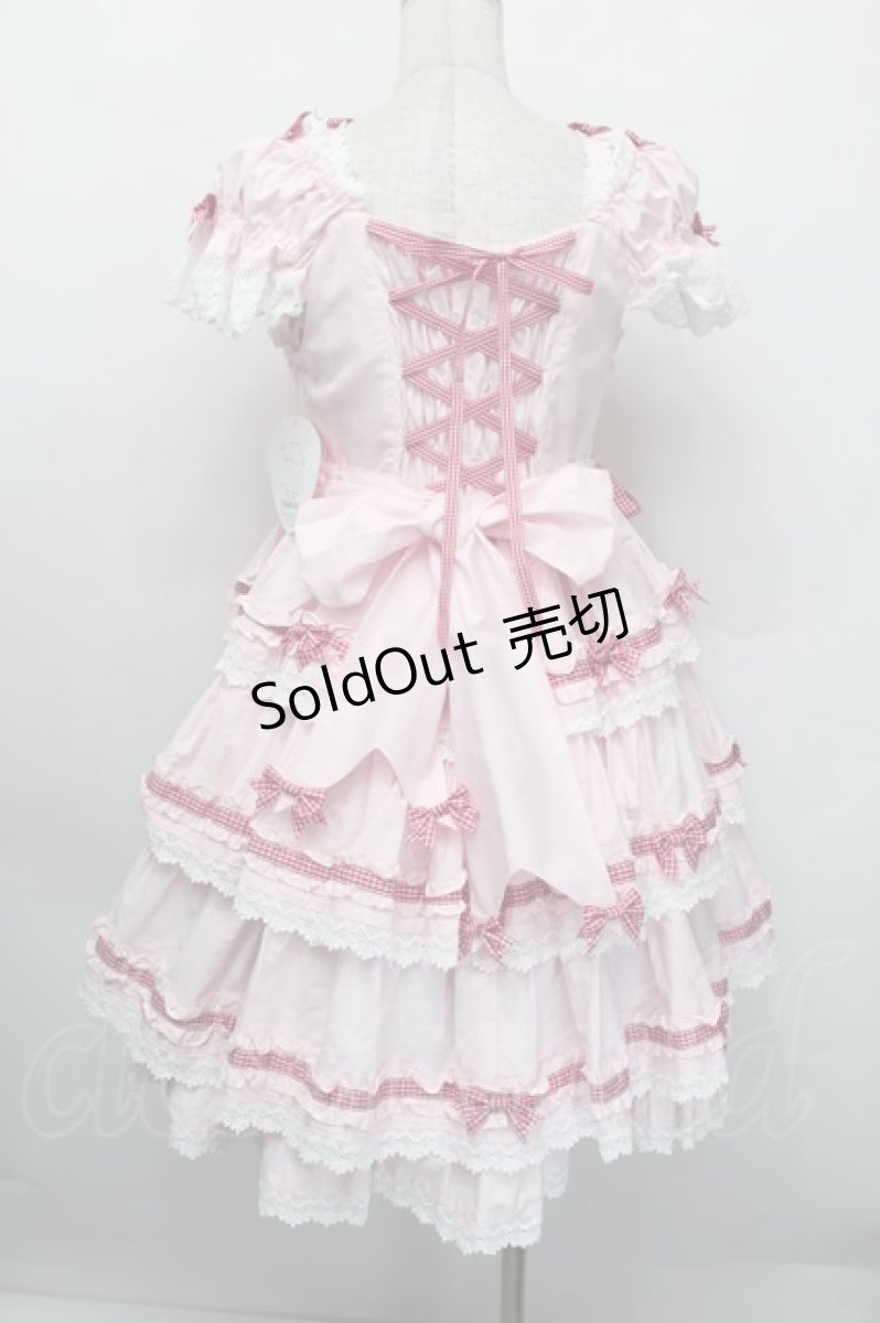 画像2: BABY,THE STARS SHINE BRIGHT / Flancesca Ribbonジャンパースカート  ピンク S-25-12-20-024-BA-JA-HR-ZS (2)