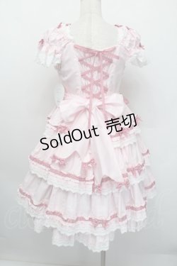 画像2: BABY,THE STARS SHINE BRIGHT / Flancesca Ribbonジャンパースカート  ピンク S-25-12-20-024-BA-JA-HR-ZS