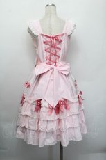 画像2: BABY,THE STARS SHINE BRIGHT / Ribbon ribbon blooms ジャンパースカート  ピンク S-25-12-20-025-BA-OP-AS-ZS (2)