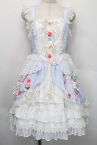 BABY,THE STARS SHINE BRIGHT / Garden Flowerジャンパースカート - サックス S-25-12-20-029-BA-OP-SZ-ZS