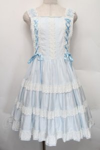 BABY,THE STARS SHINE BRIGHT / ミルフィーユジャンパースカート  サックス S-25-12-20-030-BA-OP-AS-ZS