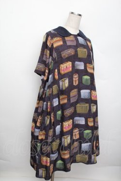 画像3: Jane Marple Dans Le Salon / Vintage Biscuits Canワンピース  ネイビー S-25-12-20-1032-JM-OP-HR-ZS