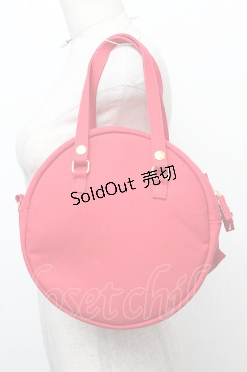 画像2: Perla nell' ostrica / シャンタンリボン付きハンプバッグ  赤 S-25-12-20-1001-EL-BG-HR-ZTK031 (2)