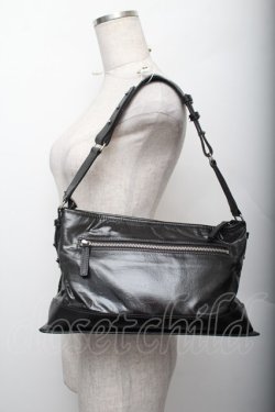 画像1: Jean Paul GAULTIER / レザーショルダーバッグ  黒 S-25-12-20-1006-GO-BG-AS-ZS